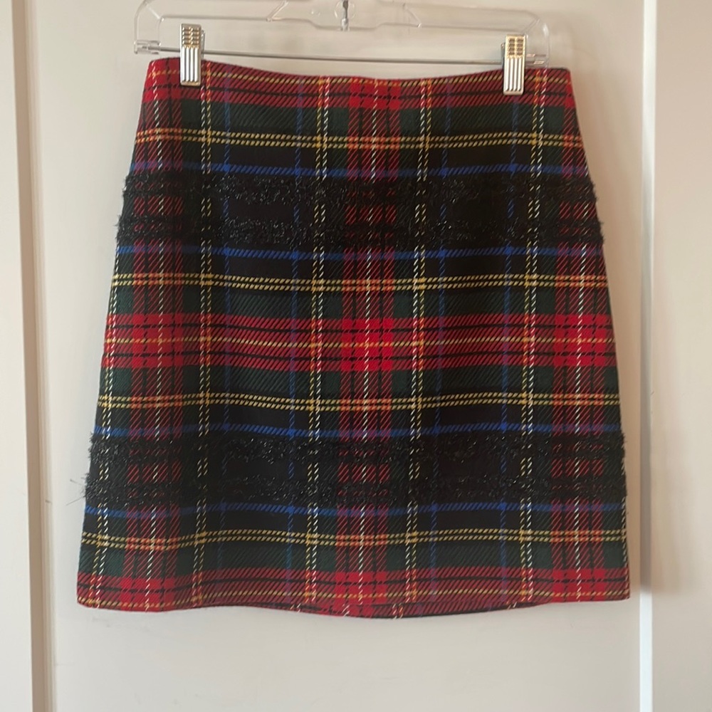 Jcrew plaid skirt